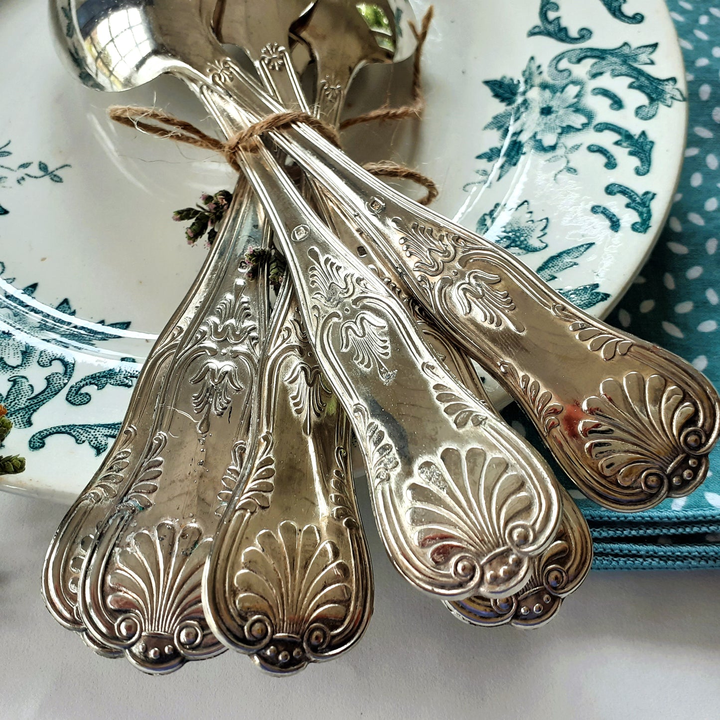 Set of 6 Silver Plated Dessert Spoons from Tiggy & Pip - Just €54! Shop now at Tiggy and Pip