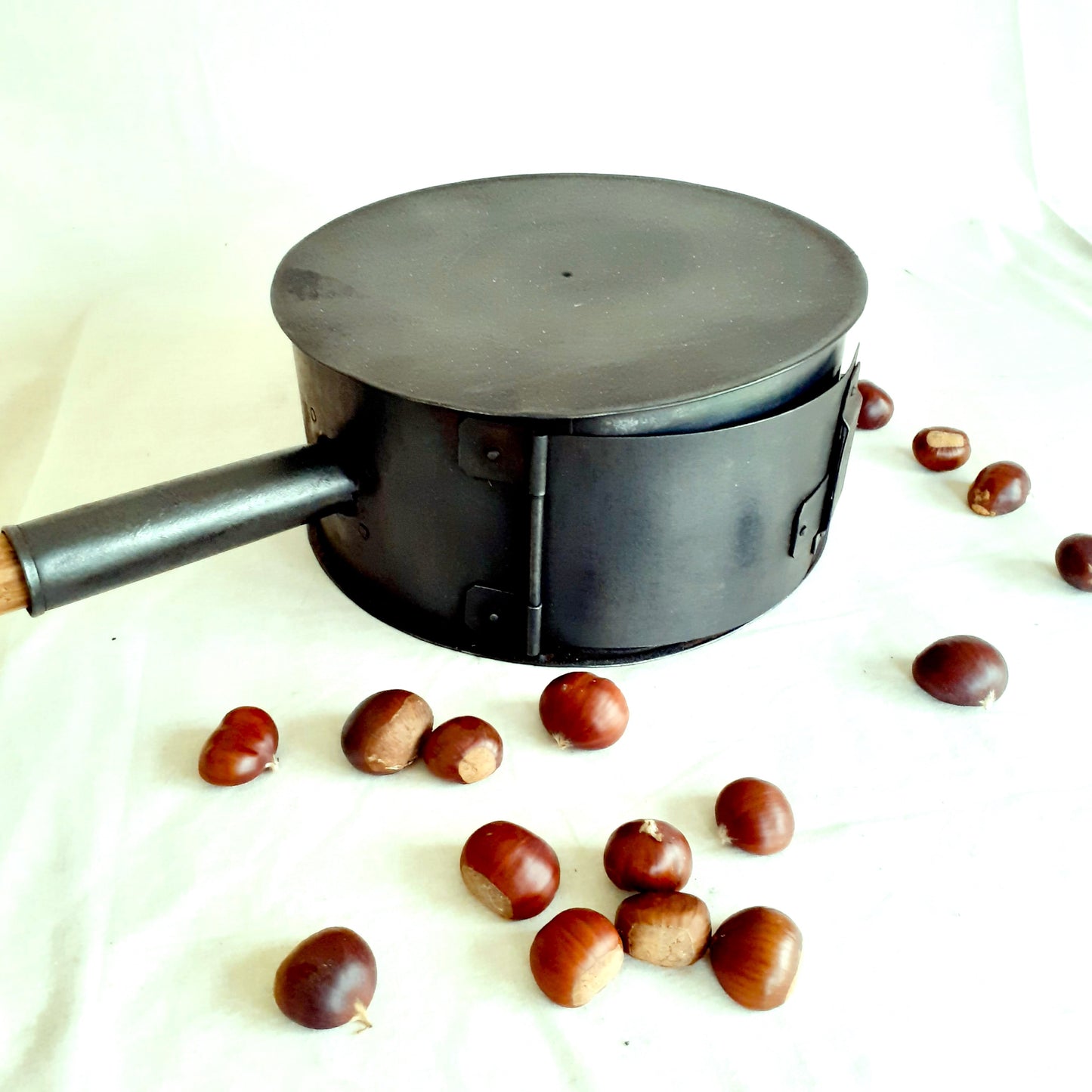 Sweet Chestnut Roasting Pan. Chestnut Roaster from Tiggy & Pip - Just €160! Shop now at Tiggy and Pip