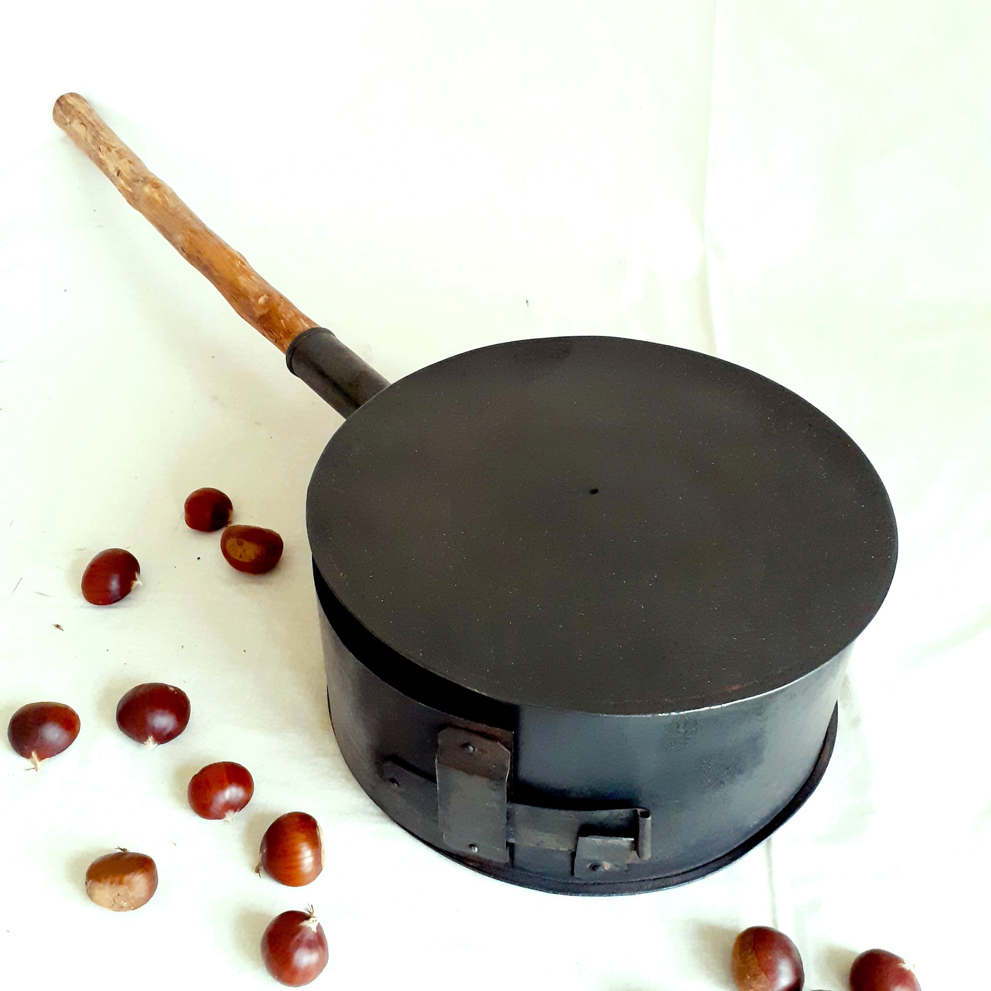 Sweet Chestnut Roasting Pan. Chestnut Roaster from Tiggy & Pip - Just €160! Shop now at Tiggy and Pip