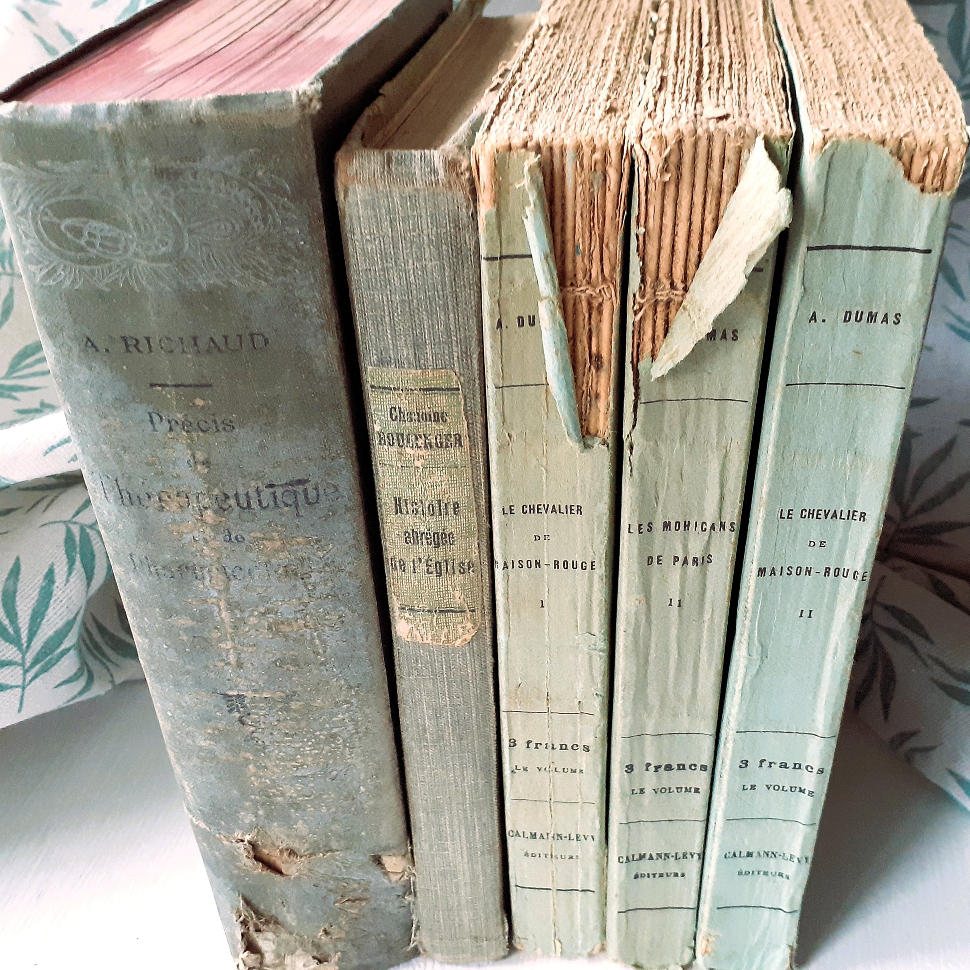 Antique, Duck Egg Blue, French Book Stack from Tiggy & Pip - Just €140! Shop now at Tiggy and Pip