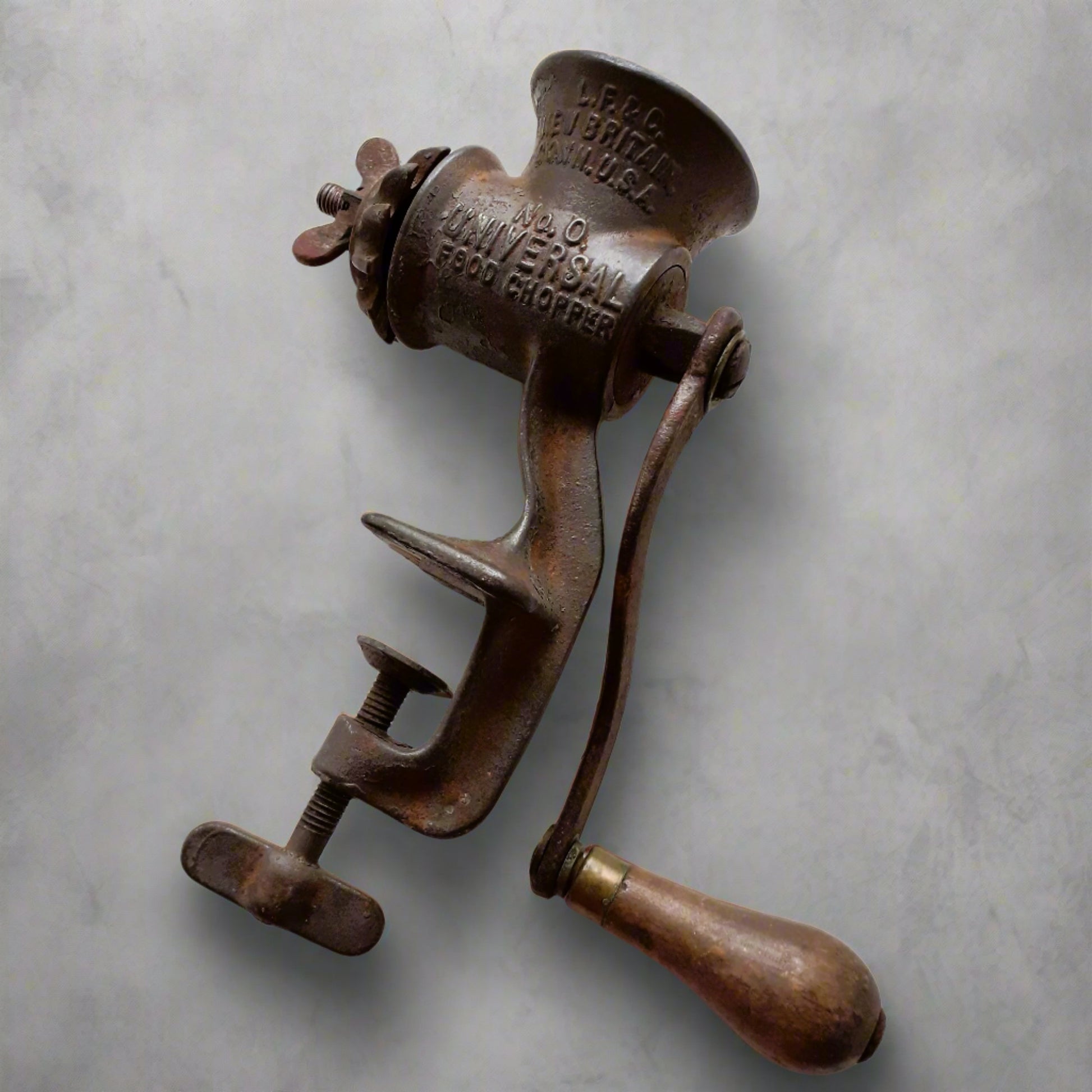 Antique Food Chopper. 1800s Hand Crank Meat Grinder from Tiggy & Pip - Just €89! Shop now at Tiggy and Pip