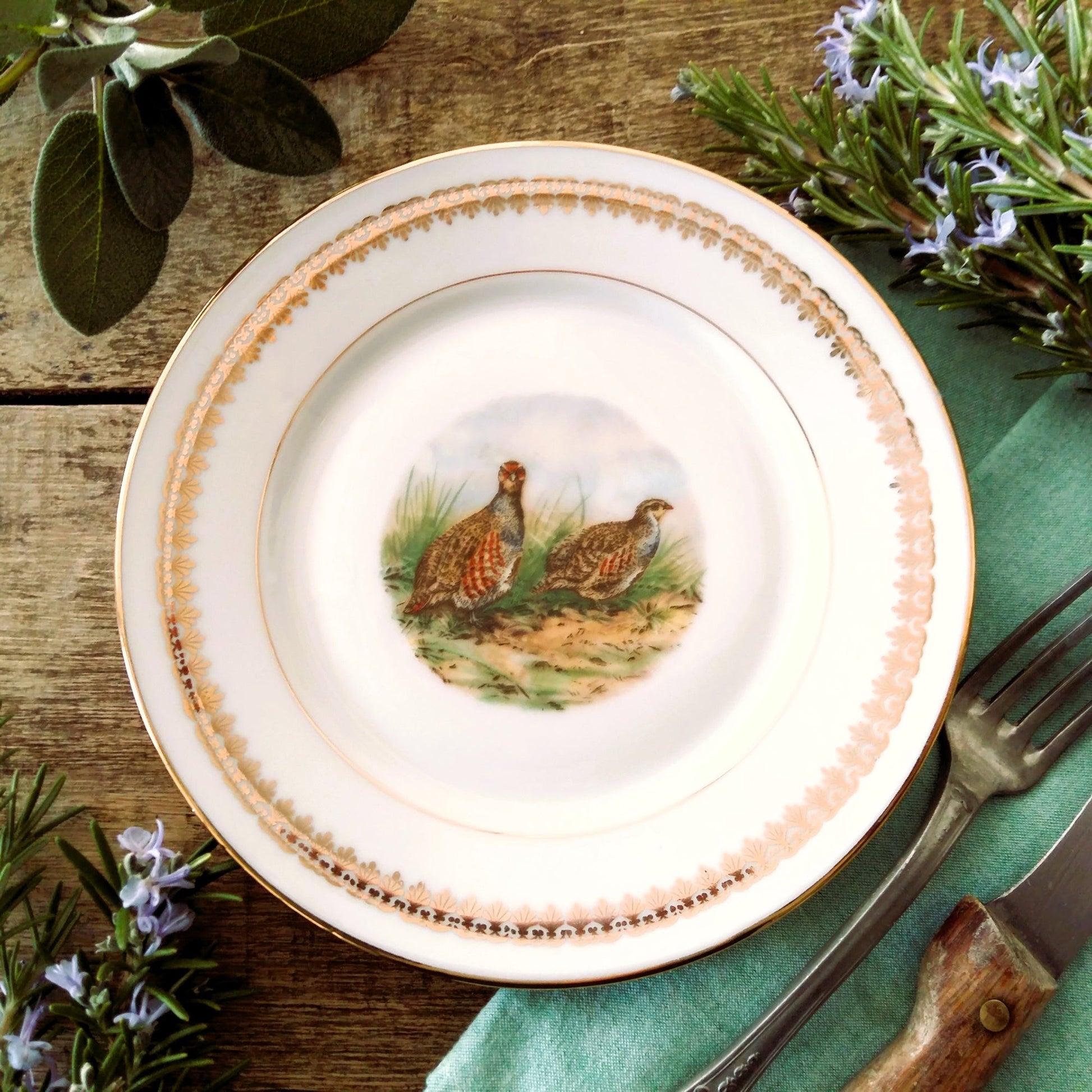 TEN Limoges Porcelain Game Plates from Tiggy & Pip - Just €180! Shop now at Tiggy and Pip