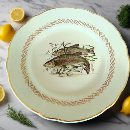 Set of Six 1950s Fish Plates from Tiggy & Pip - Just €156! Shop now at Tiggy and Pip