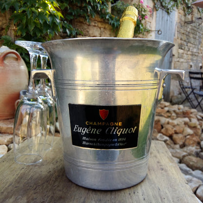 Vintage EUGENE CLIQUOT Champagne Ice Bucket from Tiggy and Pip - Just €59! Shop now at Tiggy and Pip