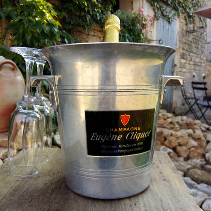 Vintage EUGENE CLIQUOT Champagne Ice Bucket from Tiggy and Pip - Just €59! Shop now at Tiggy and Pip