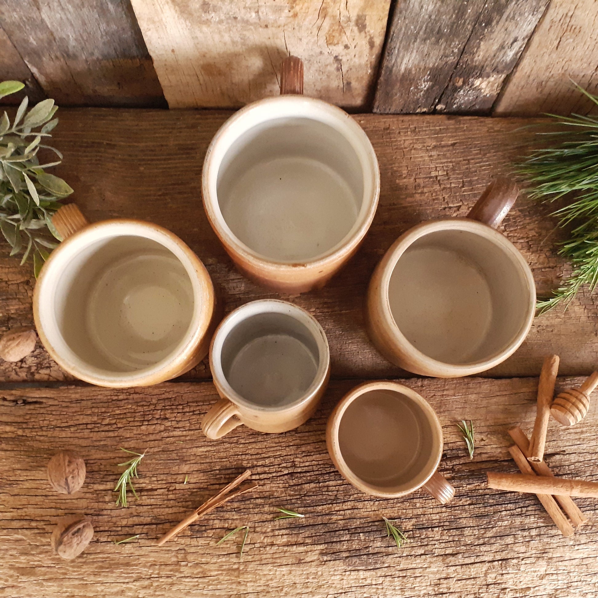 Set of FIVE Antique Confit Pots from Tiggy & Pip - Just €225! Shop now at Tiggy and Pip