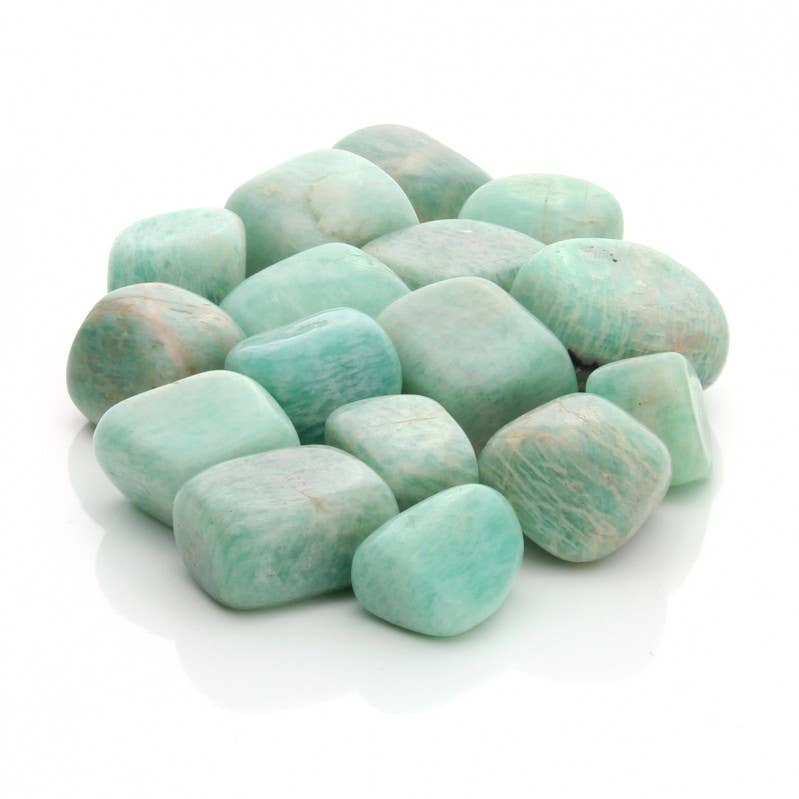 Amazonite - Tumbled Stones Bag 200 Grams from UniArt - Just €15! Shop now at Tiggy and Pip