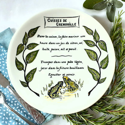 Eight French Recipe Plates by GIEN France from Tiggy & Pip - Just €199! Shop now at Tiggy and Pip