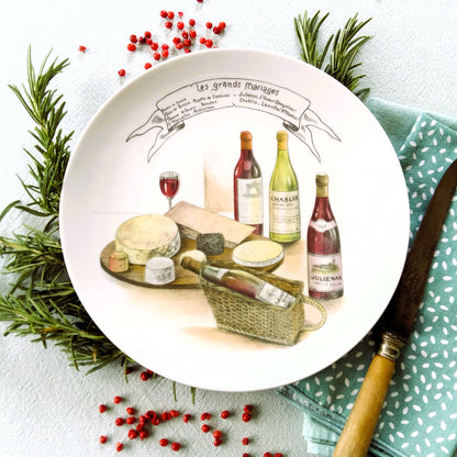 Six French Wine and Cheese Party Plates from Tiggy & Pip - Just €156! Shop now at Tiggy and Pip
