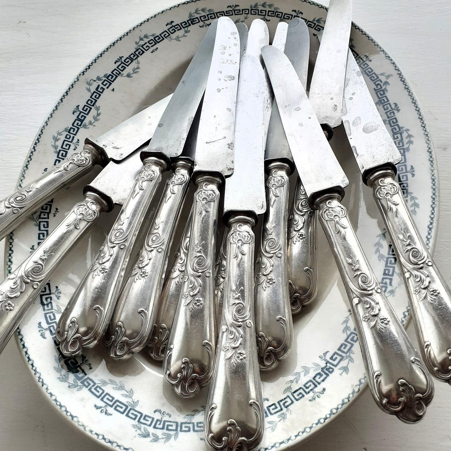 Twelve antique knives, stamped PARIS from Tiggy & Pip - Just €120! Shop now at Tiggy and Pip