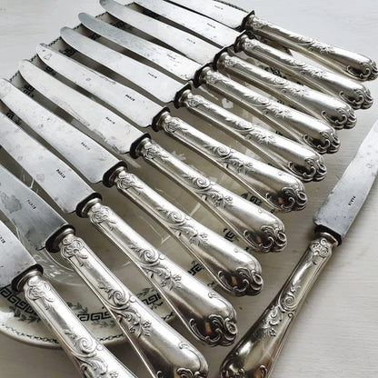 Twelve antique knives, stamped PARIS from Tiggy & Pip - Just €120! Shop now at Tiggy and Pip