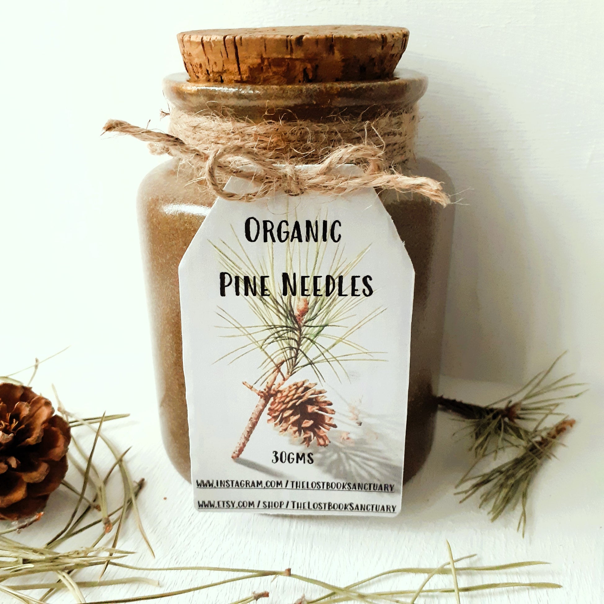 Large Jar of Organic Pine Needles from Tiggy & Pip - Just €48.50! Shop now at Tiggy and Pip