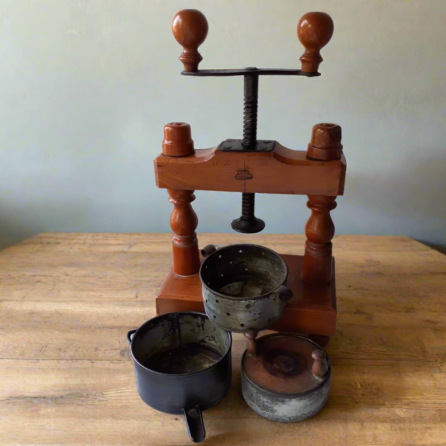 French Antique Table Top Cheese/Fruit Press from Tiggy & Pip - Just €340! Shop now at Tiggy and Pip