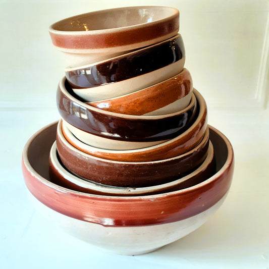 Set of Rustic EIGHT Confit Bowls from Tiggy & Pip - Just €175! Shop now at Tiggy and Pip