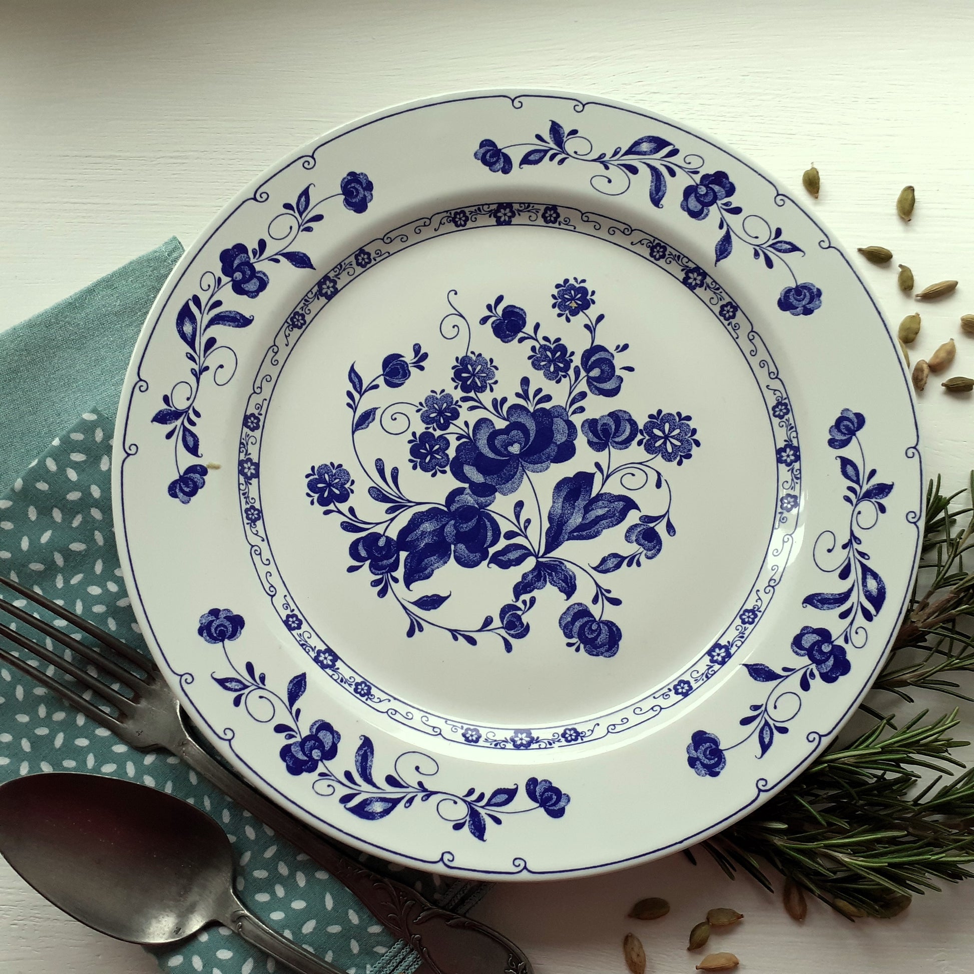 9 Mismatched Blue and White Plates/Dishes from Tiggy & Pip - Just €199! Shop now at Tiggy and Pip