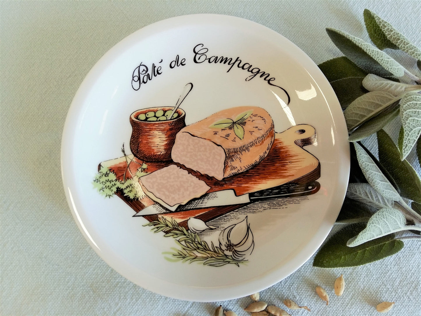 Six French Pâté Plates. Foie Gras Plates. French Entrée Plates. Terrine Plates. from Tiggy & Pip - Just €120! Shop now at Tiggy and Pip