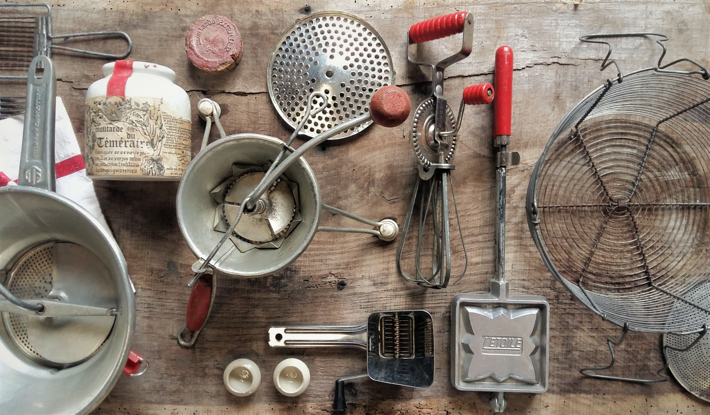 SIXTEEN Vintage Food Photography Props. from Tiggy & Pip - Just €156! Shop now at Tiggy and Pip