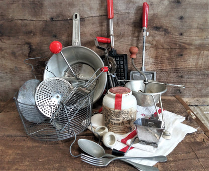 SIXTEEN Vintage Food Photography Props. from Tiggy & Pip - Just €156! Shop now at Tiggy and Pip